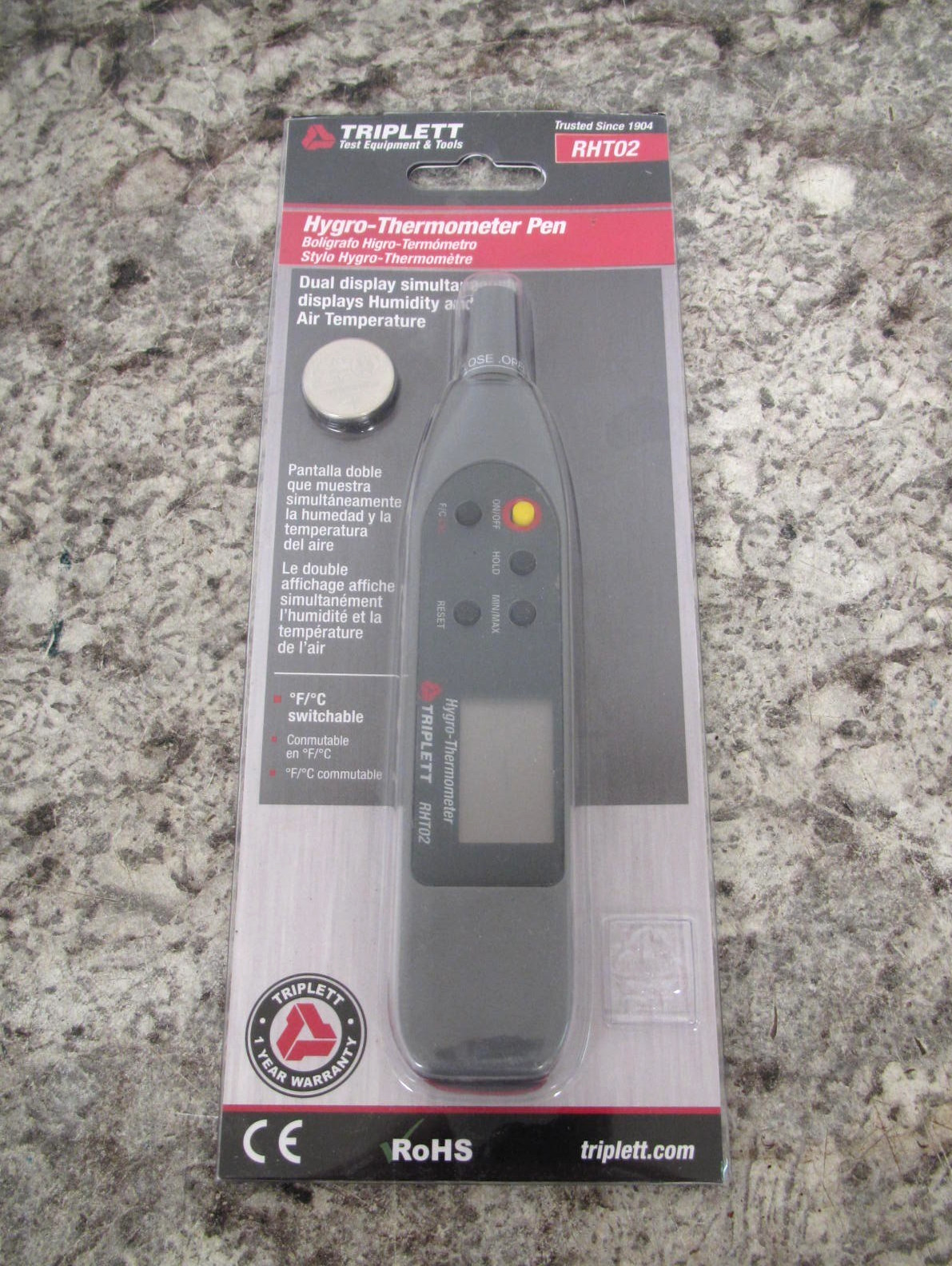 New Triplett RHT02 Humidity / Temperature Hygro-Thermometer Pen Free Shipping
