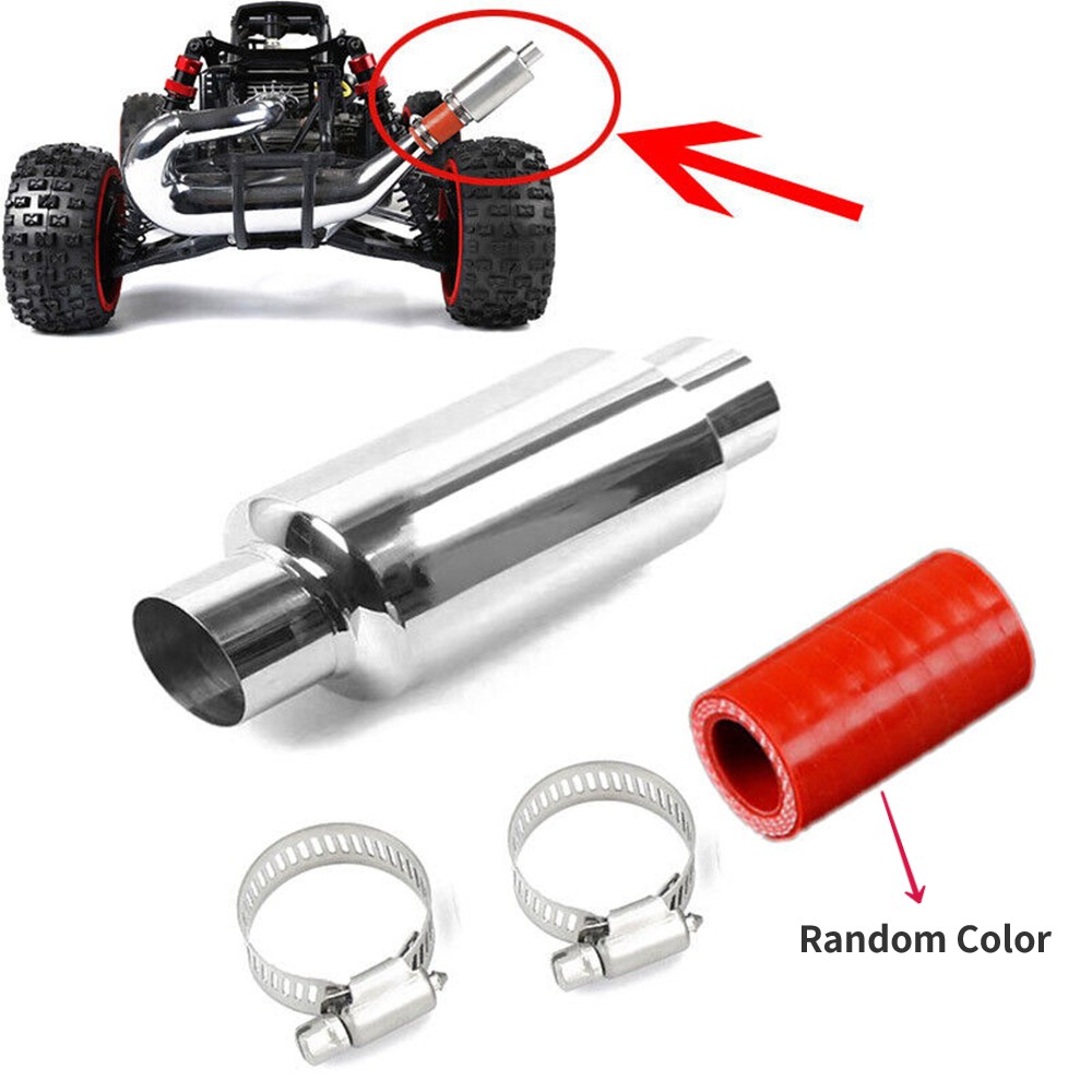 1/5 RC Car Steel Exhaust Pipe Silencer For HPI BAJA ROVAN 5B 5T 5SC LOSI TDBX FS