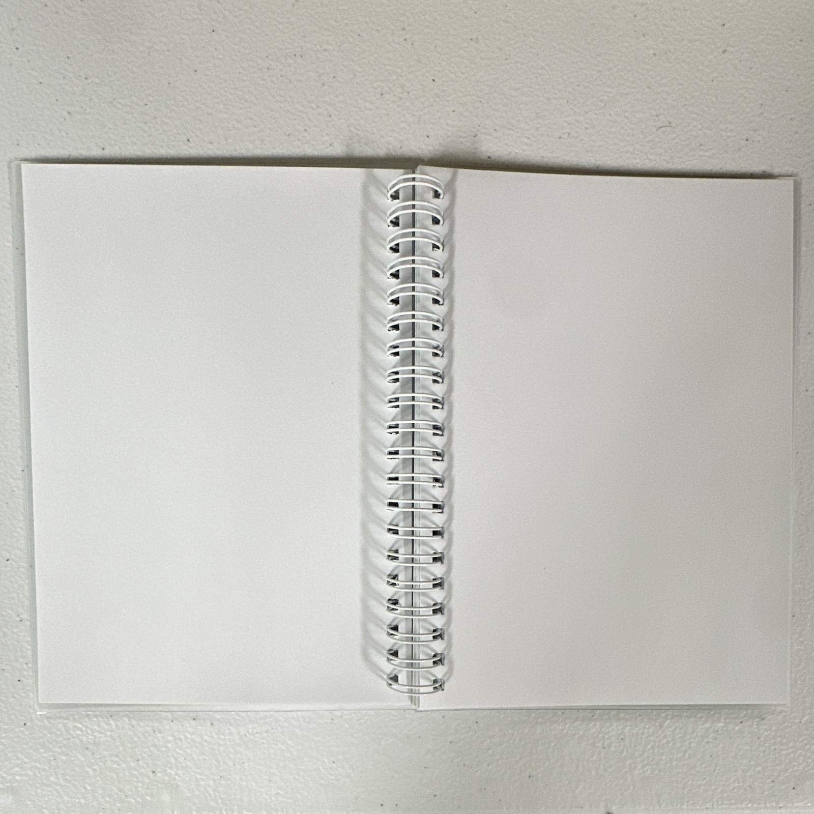 A5 White Spiral-Bound Reusable Sticker Books Bulk Lot Solid/Plain Cover