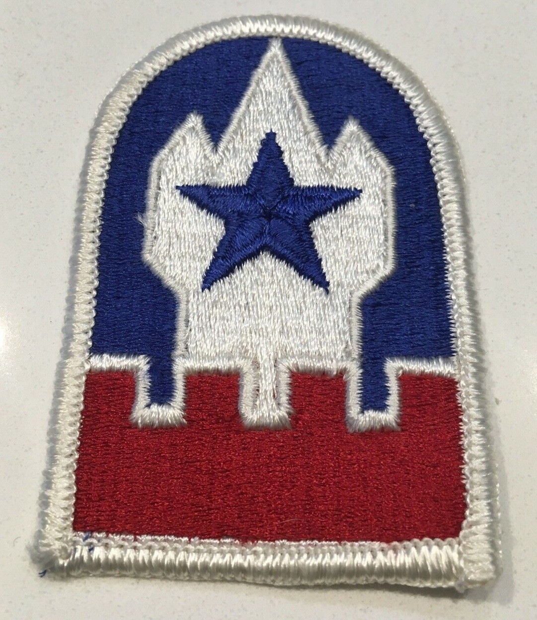 VIETNAM ERA  PATCH U.S. ARMY ENGINEERS COMMAND EUROPE 1968-76 COLOR MERROW PATCH