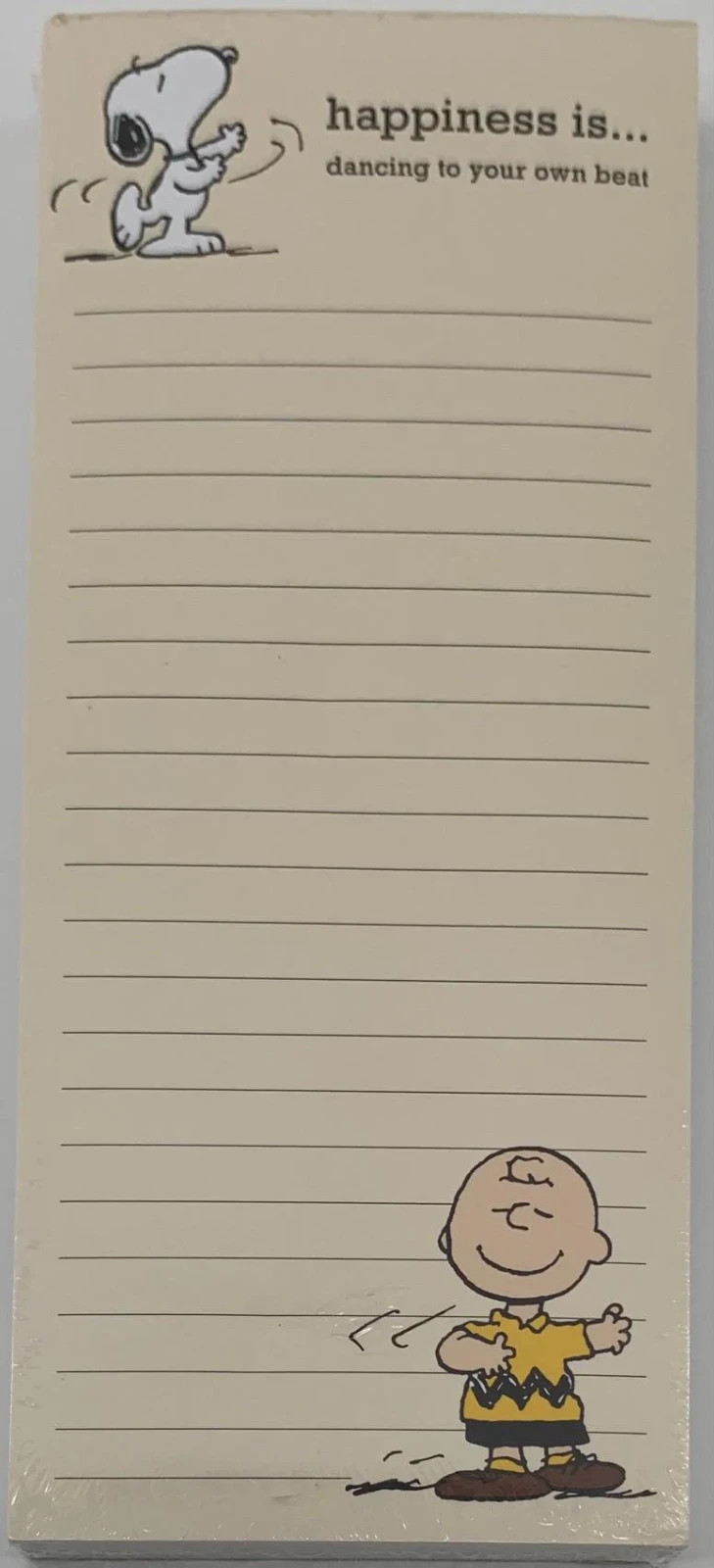 Peanuts - Snoopy and Charlie Brown Happiness Is Note Pad/Shopping List
