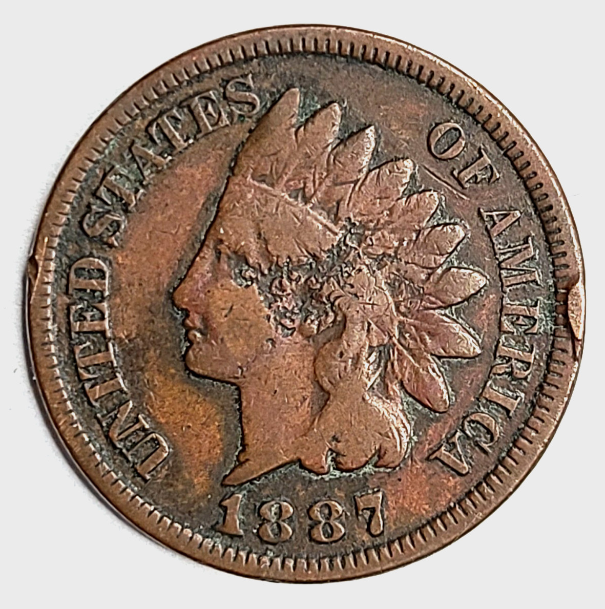 ⭐ 1887 Indian Head Cent Penny ⭐ 139 YEAR OLD COIN ⭐ ACTUAL COIN 💖