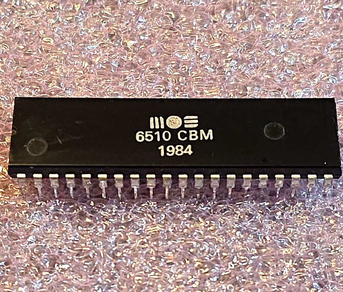 MOS 6510 CBM CPU Chip [DATE 1984] Commodore IC Chip Tested in System + Tester
