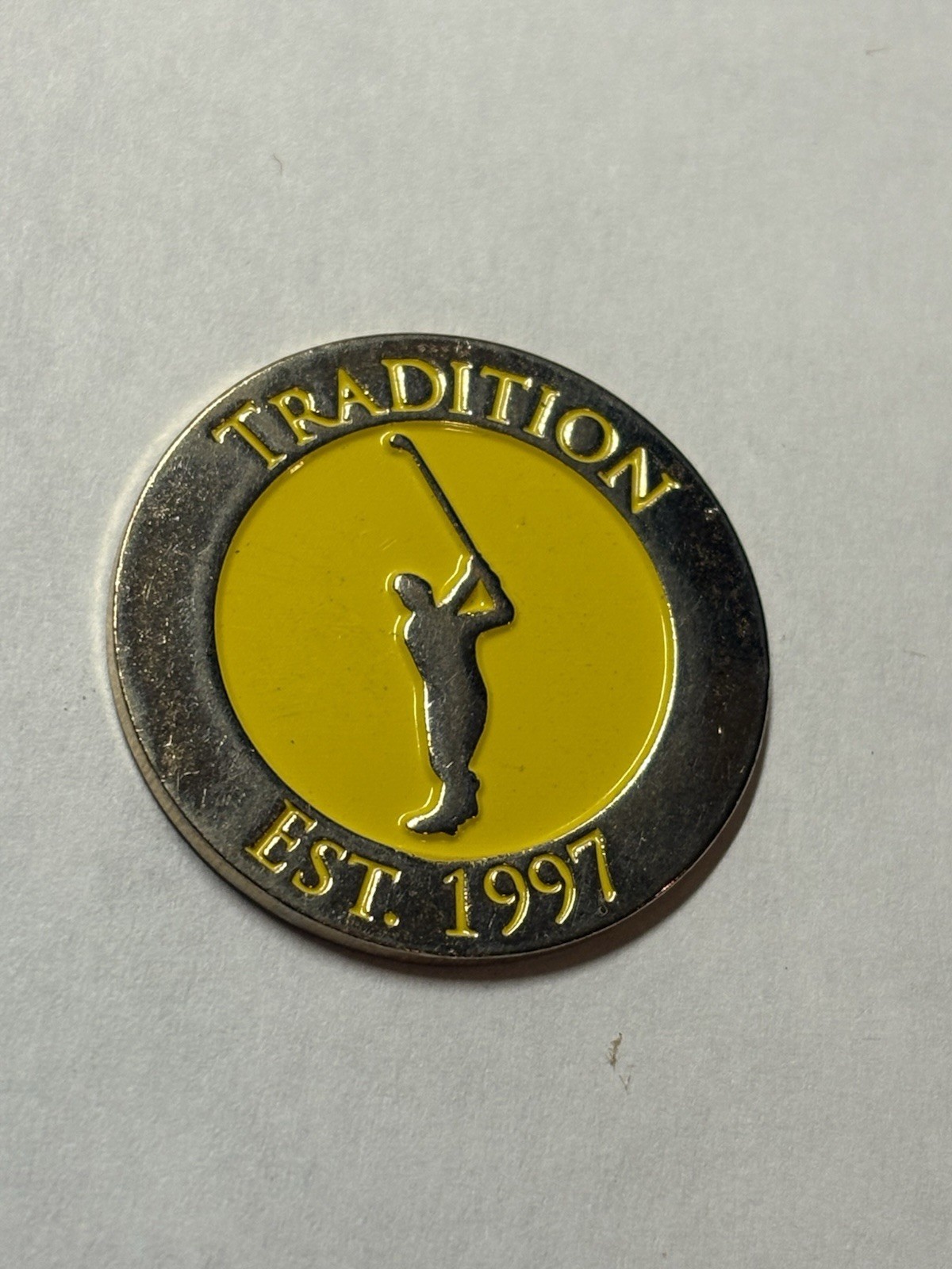 Rare Tradition Golf Club 1" Coin Style Golf Marker - La Quinta, CA - A Beauty!