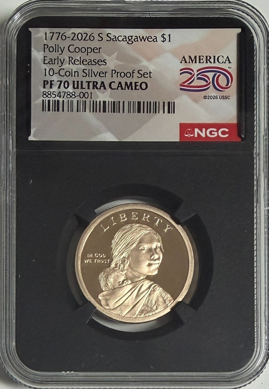 2026 S Sacagawea $1 Polly Cooper  NGC PF70 UCameo Early Releases #2830B