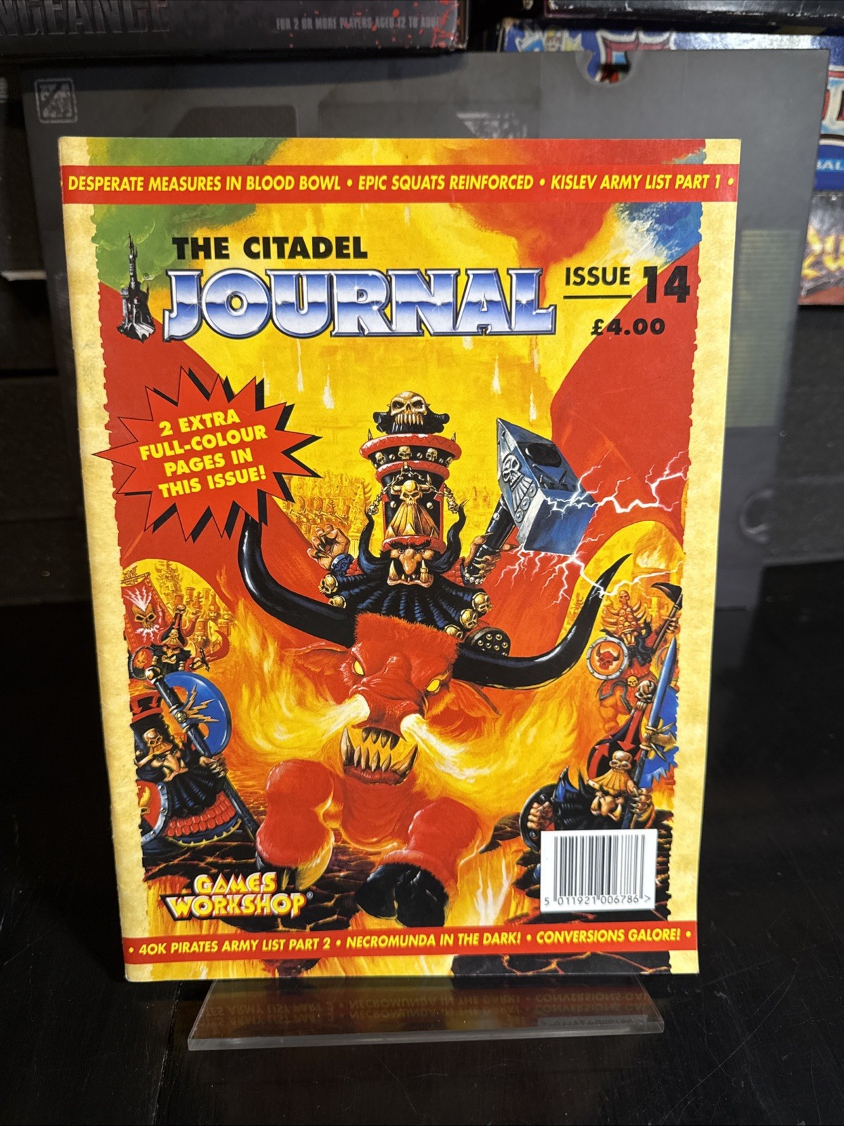 GW Citadel Jour  #14 "Desperate Measures in Blood Bowl, Epic Squats Rein Mag VG