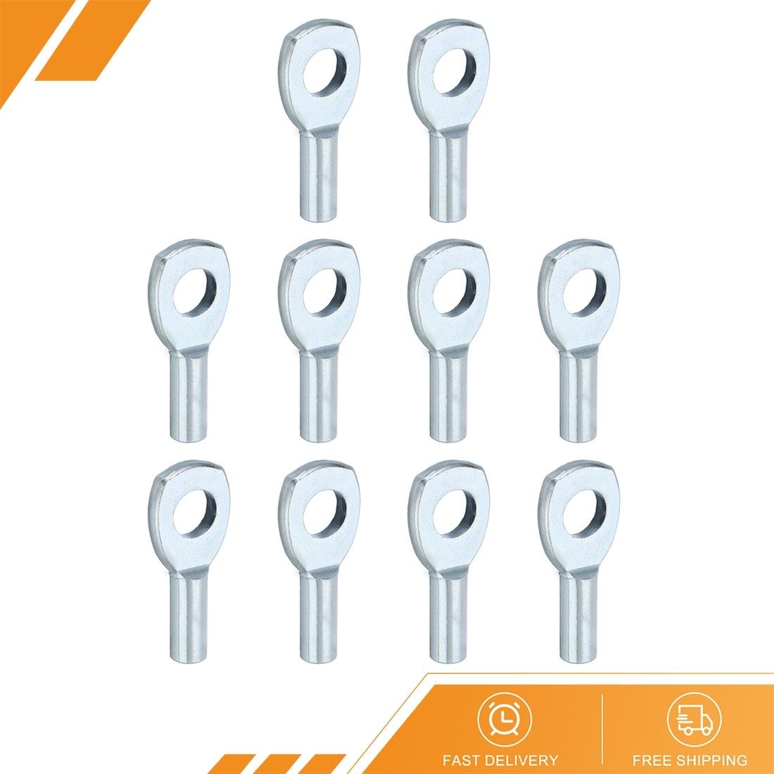 10pcs - Cable Ball Stopper Gym Machine Accessories 5mm Cable Fitness Silver