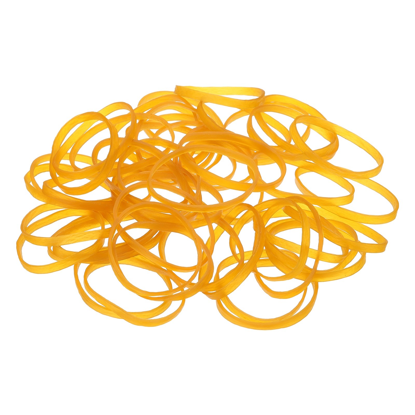 550Pcs Rubber Bands, 2.76x0.16 Inch Elastic Bands for Office Supplies, Yellow