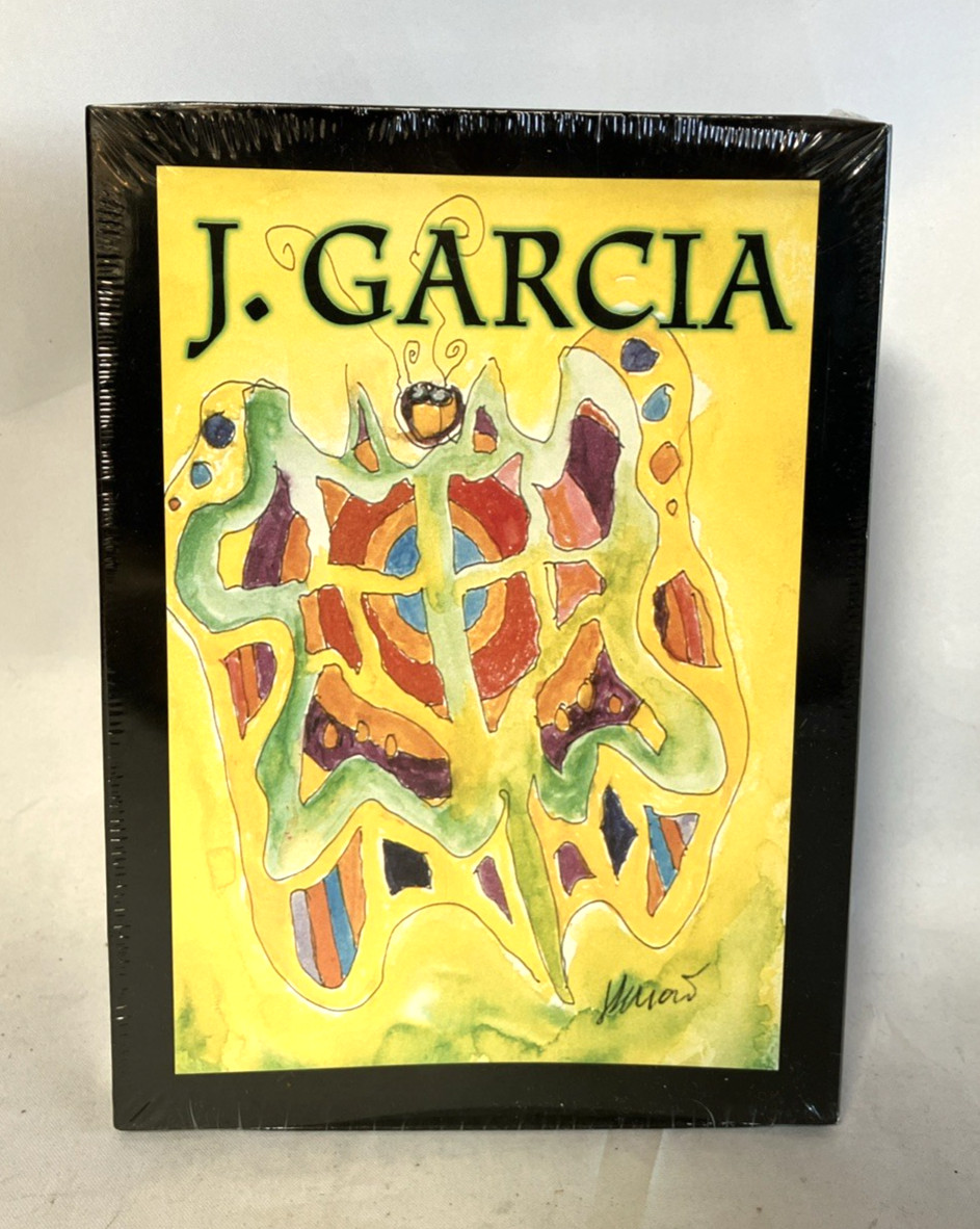 Sealed Jerry Garcia Grateful Greetings Card Set Liquid Blue 8 Cards & Envelopes