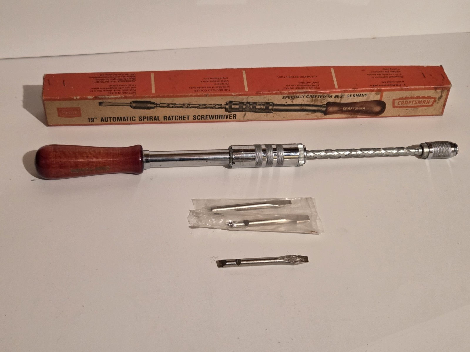 Vintage Craftsman Spiral Ratchet Screwdriver