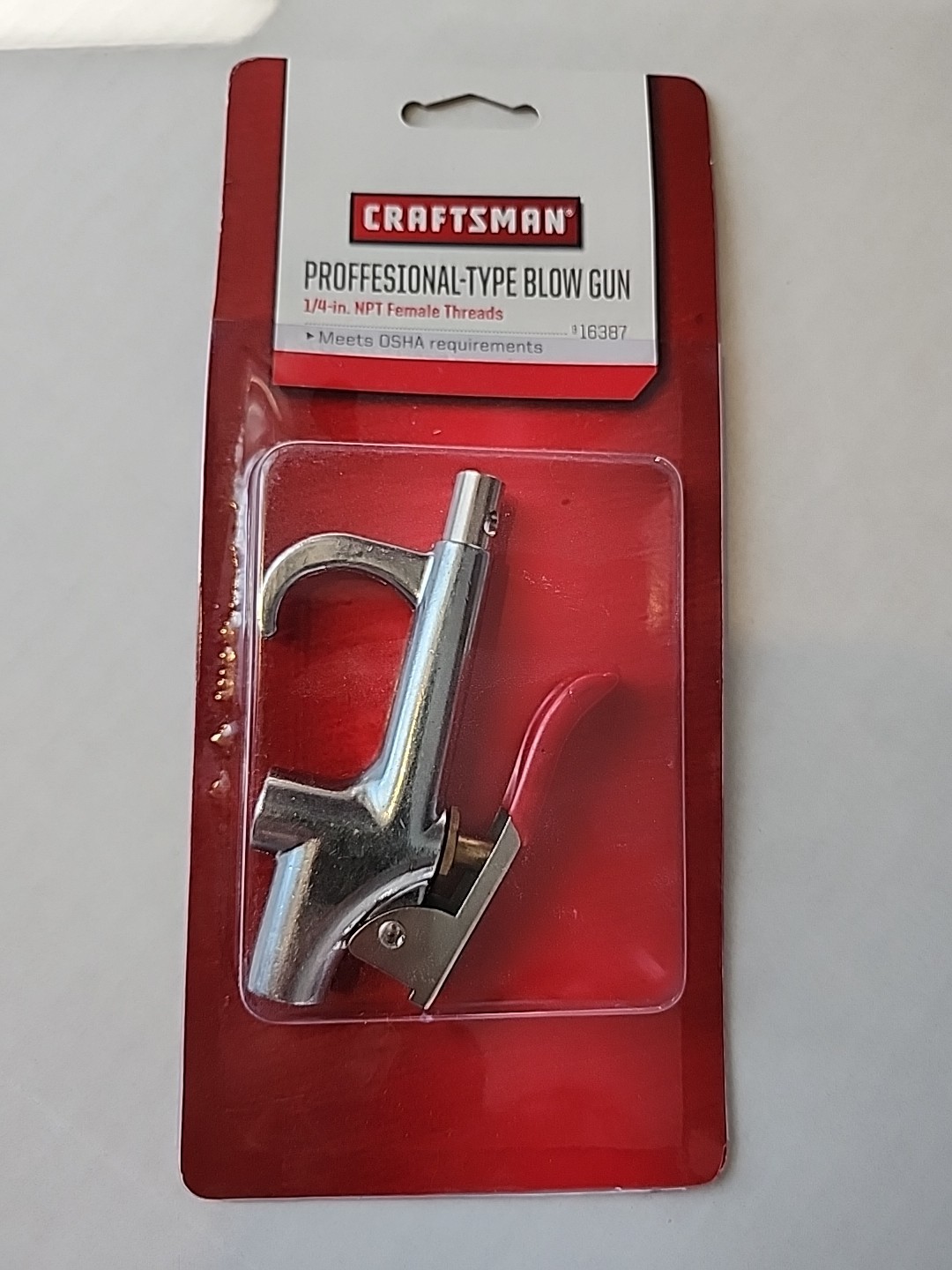 B-NEW! Craftsman 9-16387 Professional-Type Blow Gun 1/4-in NPT Female FREE Ship!