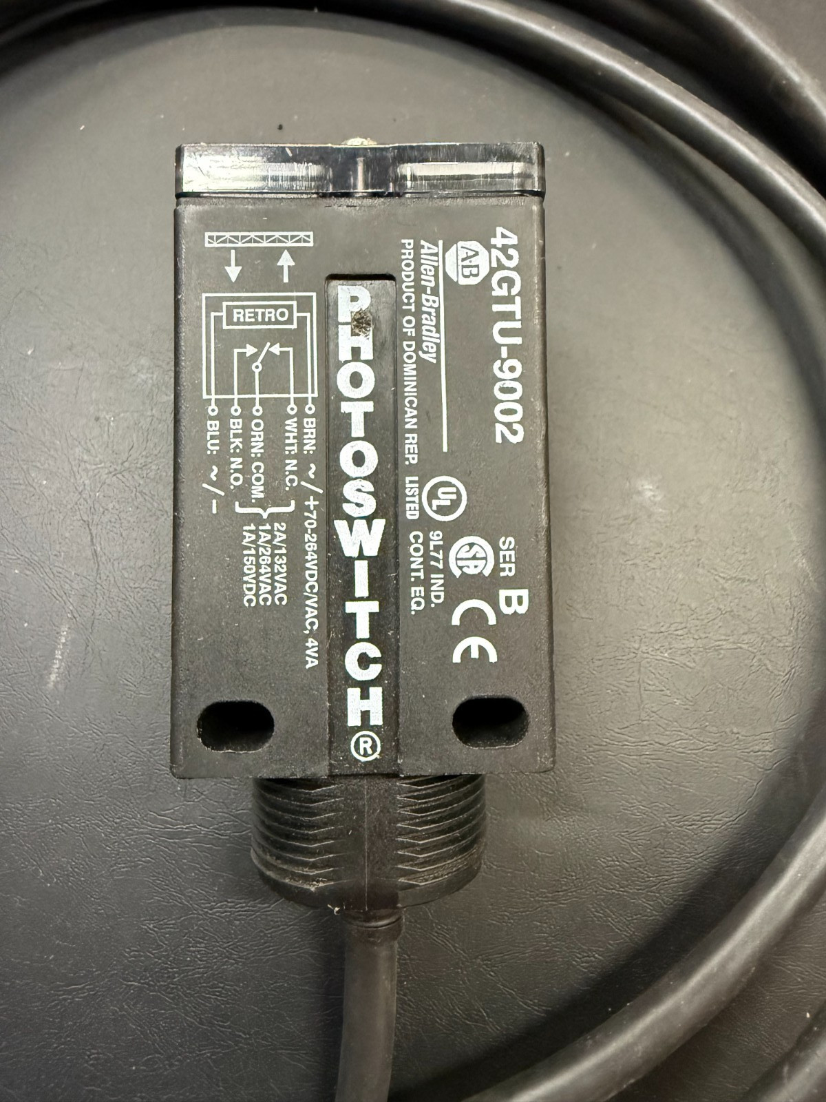 Allen Bradley 42GTU-9002 Photoswitch 9000 Photoelectric Sensor Photoeye