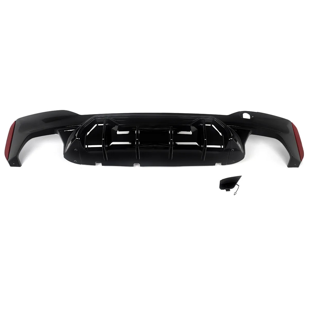 Rear Diffuser Splitter M Sport Gloss Black Rear Valance Diffuser Quad Exit