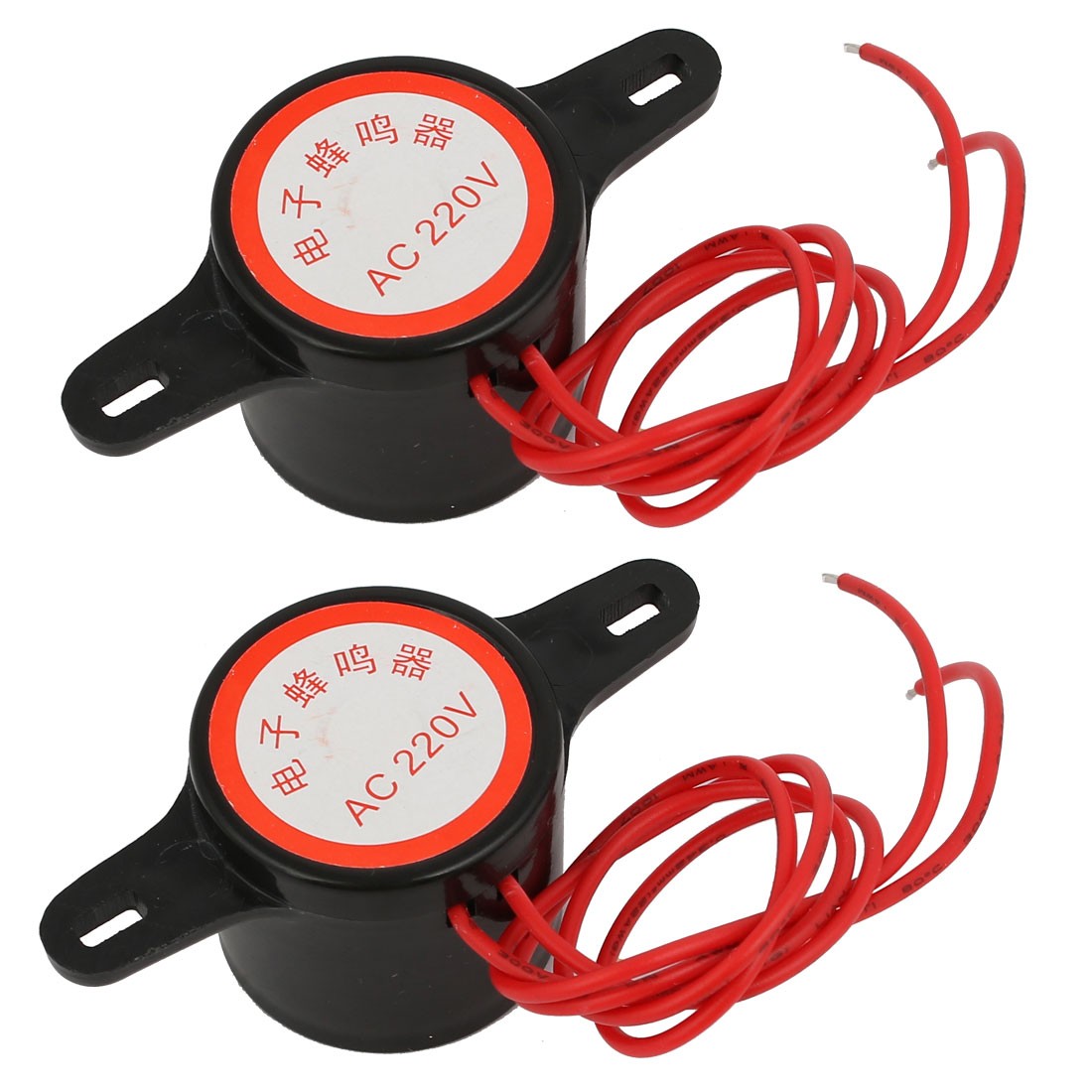 2pcs industrial acoustic signal electronic buzzer 25cm AC wire 220V