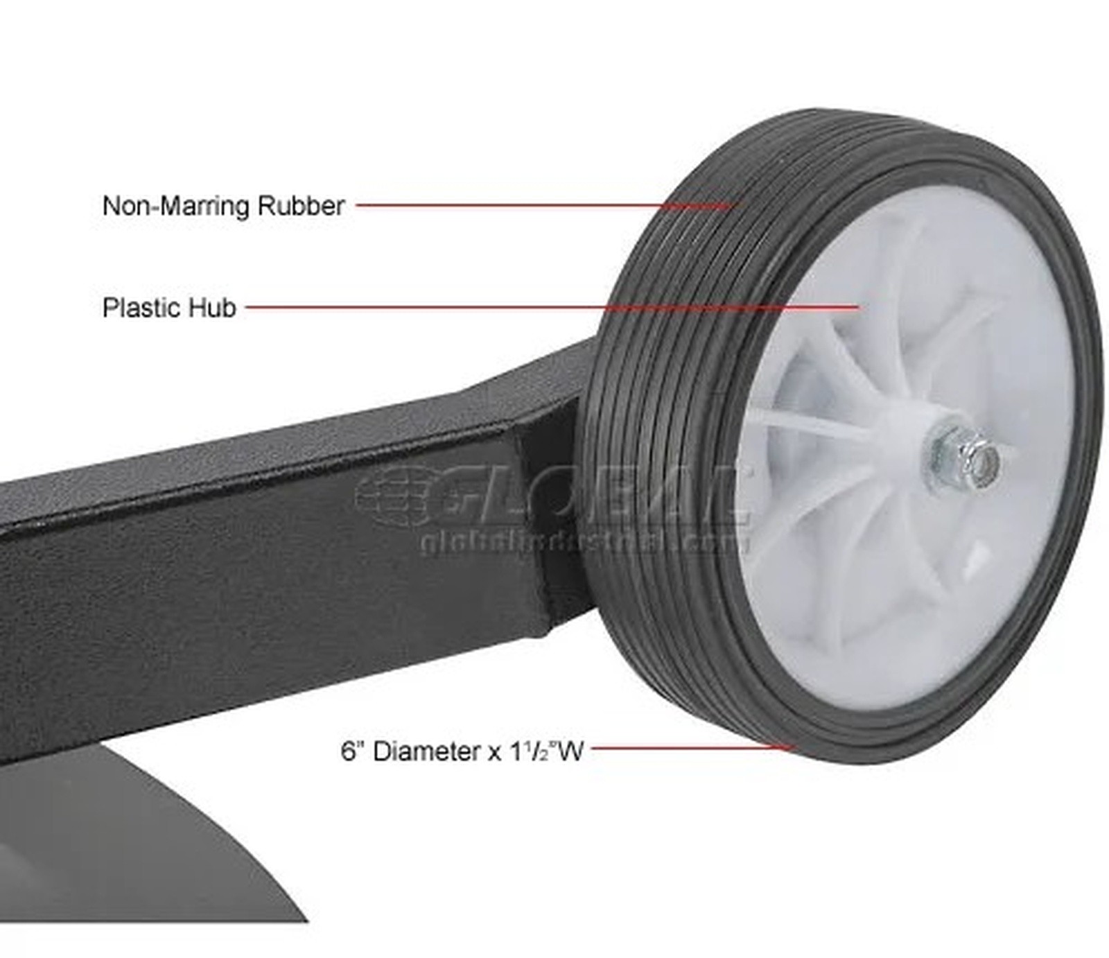 Global Industrial? Fan Dolly for 1-1/2" To 2-1/4" Dia. Pedestal Fans