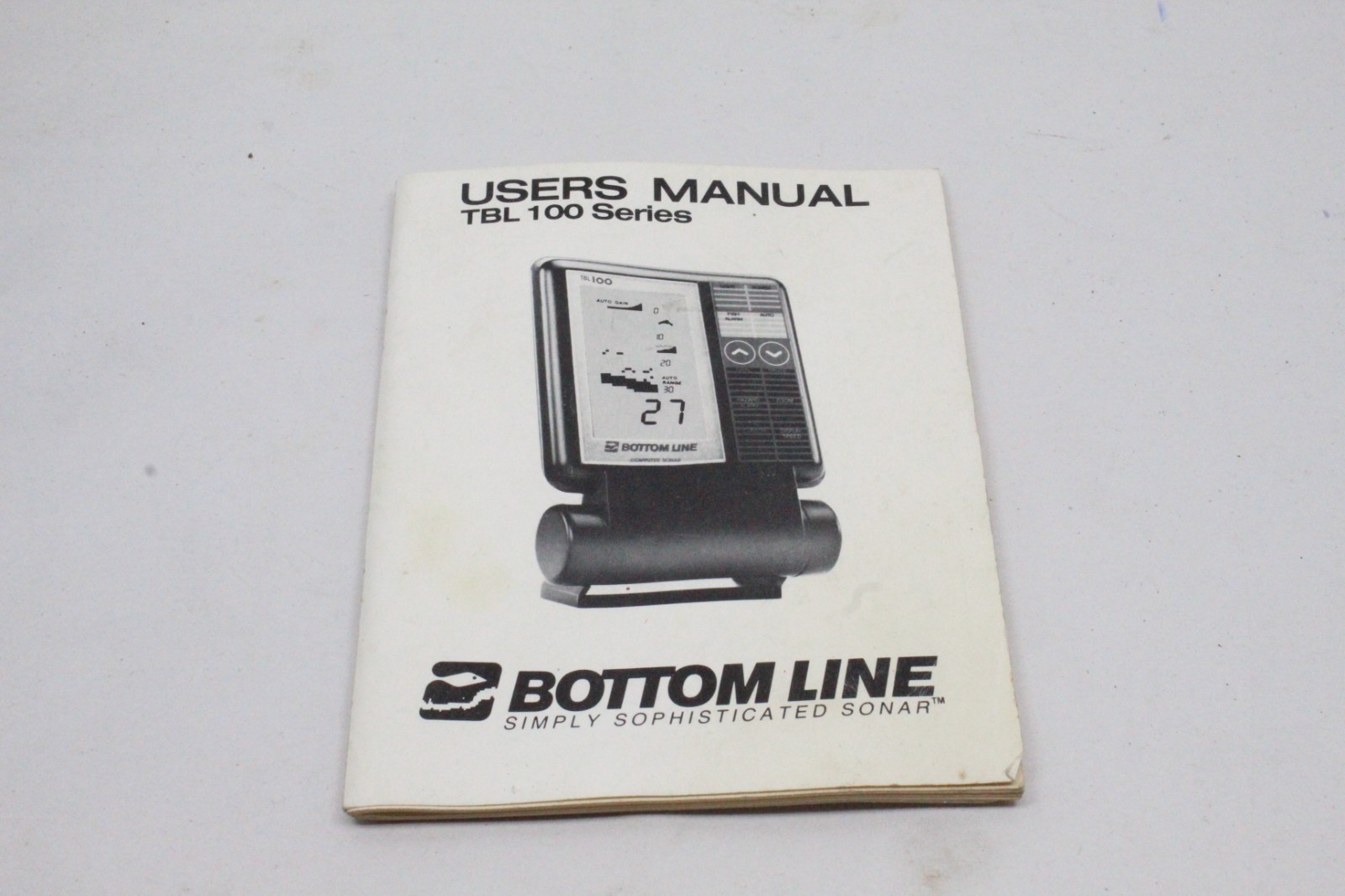 Bottom Line TBL 100 Series Fish Finder Computer Sonar User Manual