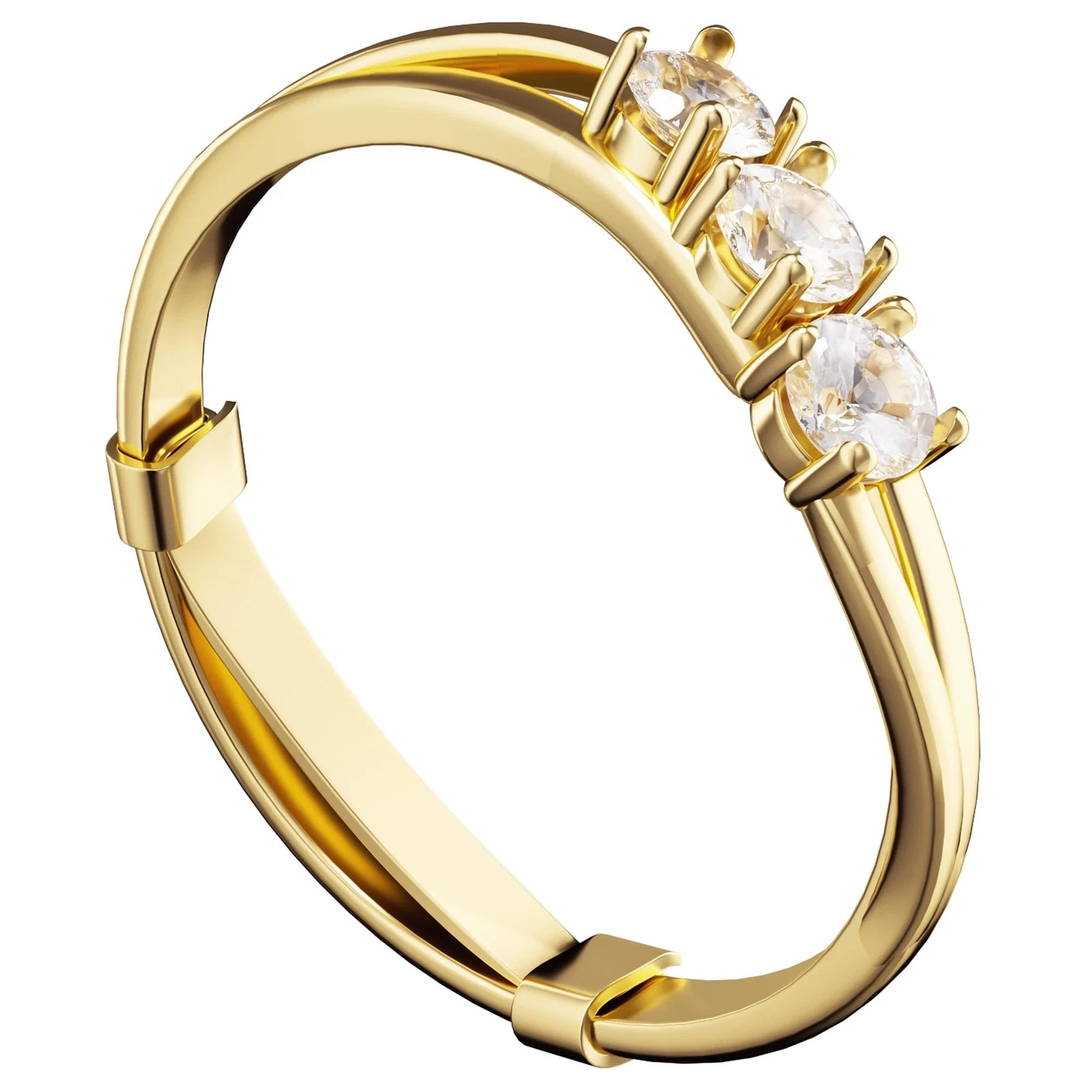 12 Pack Filled Gold Metal Ring Guard,Invisible Ring Size Adjuster Set for Lose R