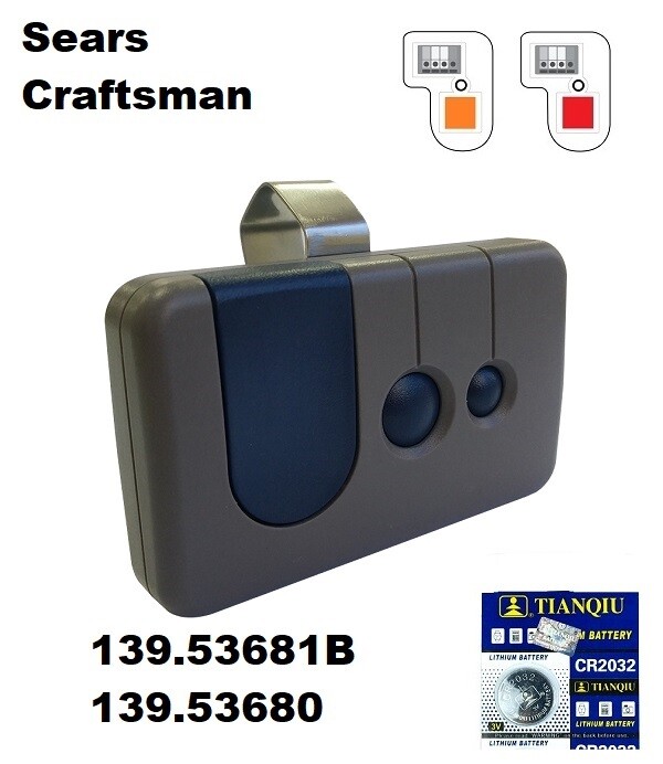 For Craftsman Garage Door Opener 3 button Remote HBW1255 139.53680 390MHz