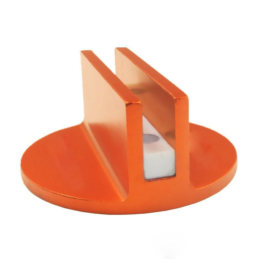 2X Slotted Universal Magnetic Jack Pad Pinch Weld Frame Rail Adapter Orange