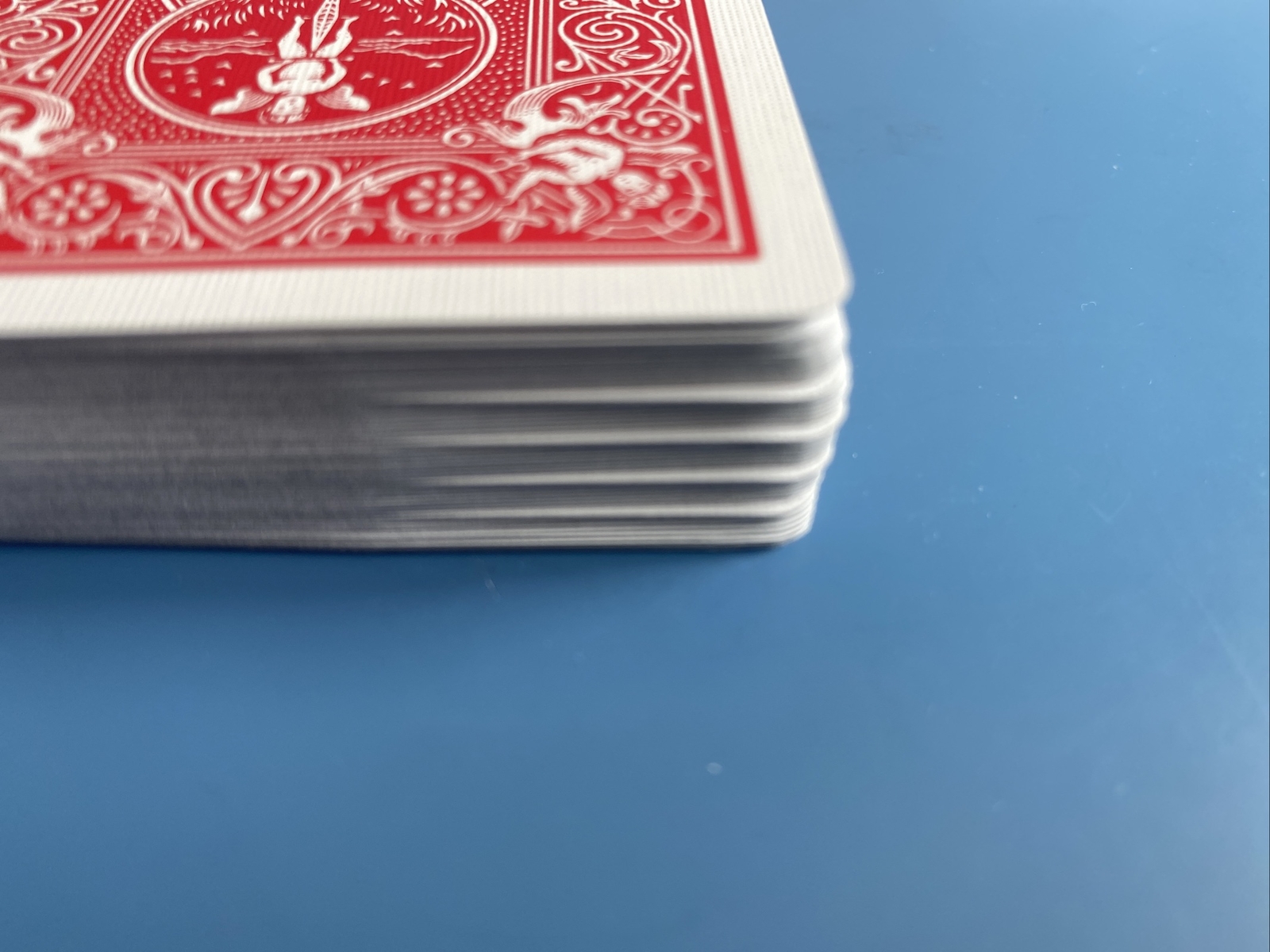 Marked Deck End Cut Stripper Deck, Red Maiden By Bicycle. Free Shipping