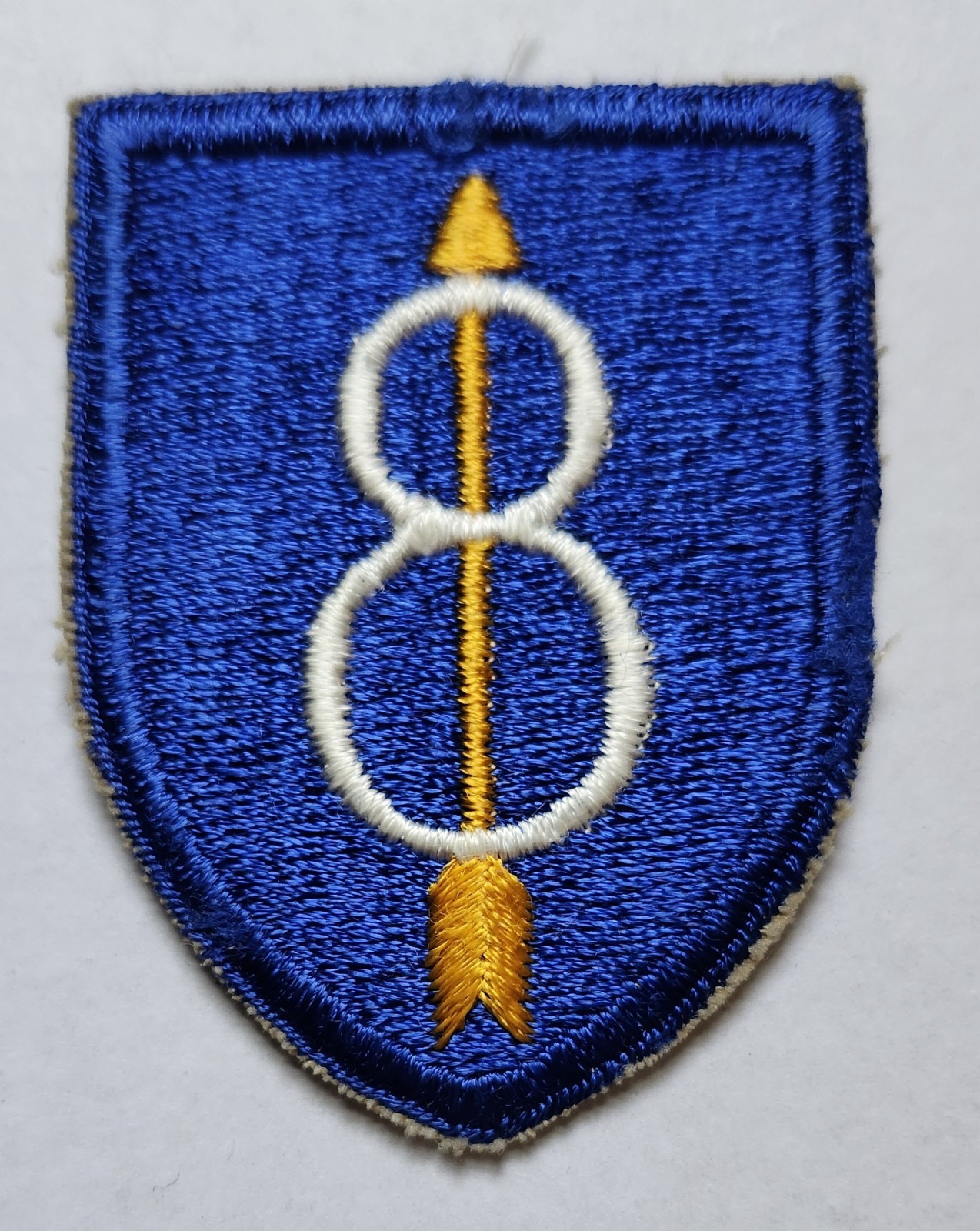 WWII US Army 8th Infantry Division Flat Top Variant Patch
