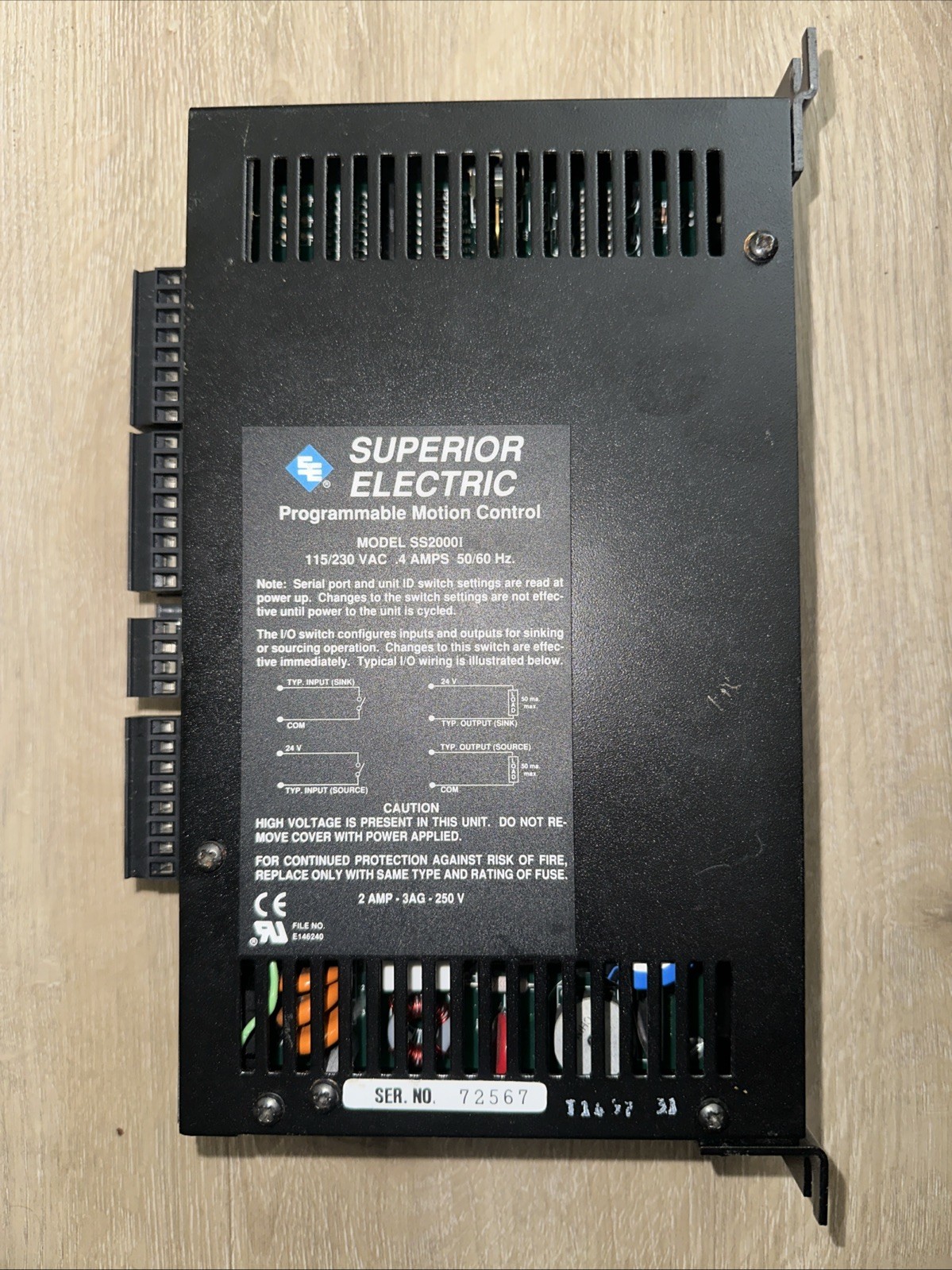 Superior Electric Slo-Syn 2000 Programmable Motion Control SS20001