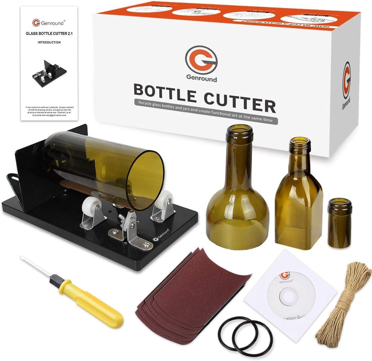 "Genround 2.1 Bottle Cutter Machine – Glass Cutter for Round, Square & Oval Bott