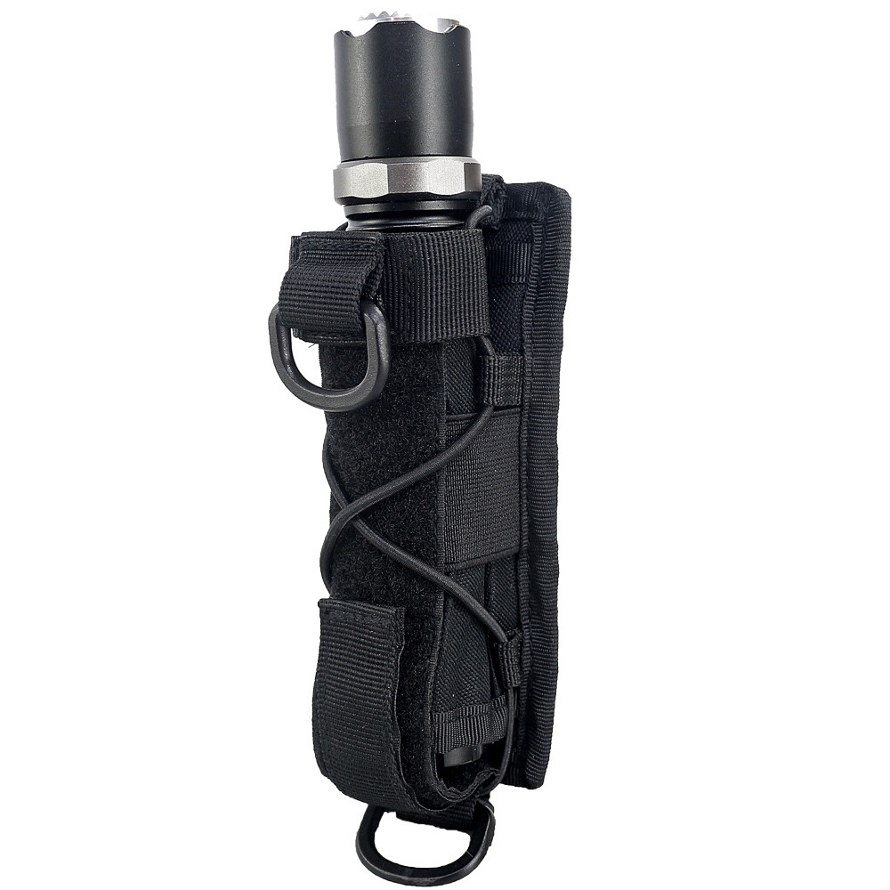 Flashlight Holster Tactical Molle Open-top Flashlight Holder for Tool Belt Pouch
