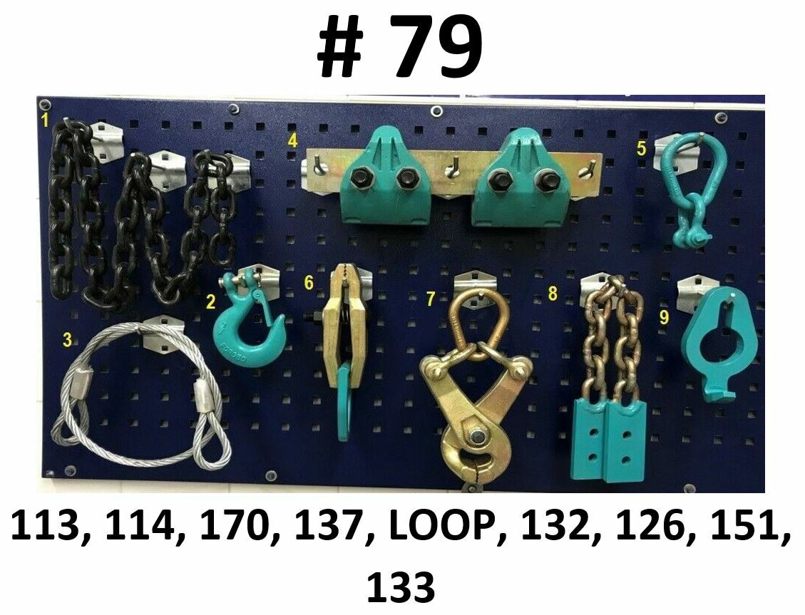 SET#79 9 PIECE TOOL AND CLAMP SET FOR AUTO BODY FRAME MACHINE HEAVY DUTY
