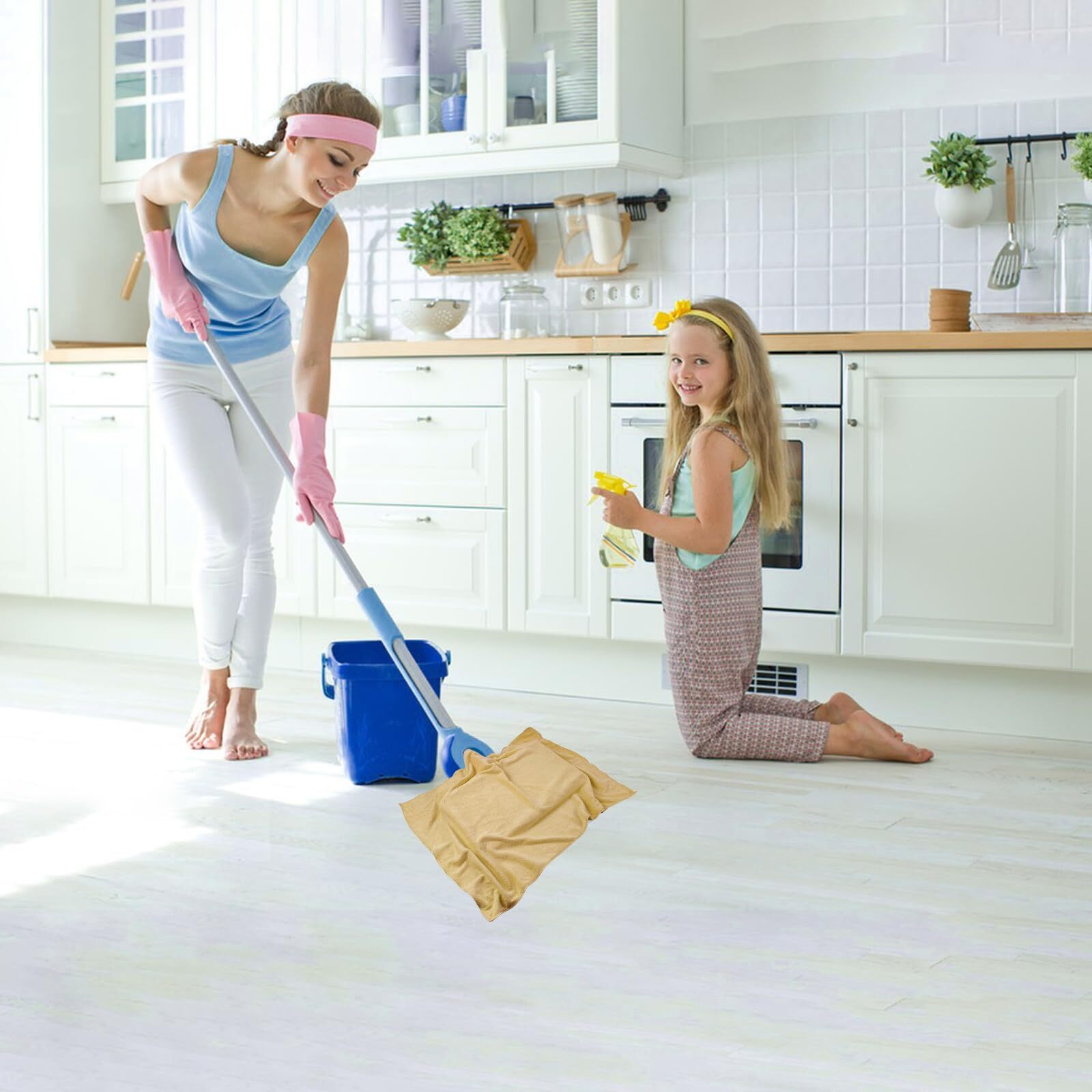 6 Pcs Extra Large Microfiber Cleaning Cloth 20" X 30" Washable Reusable Large Fl