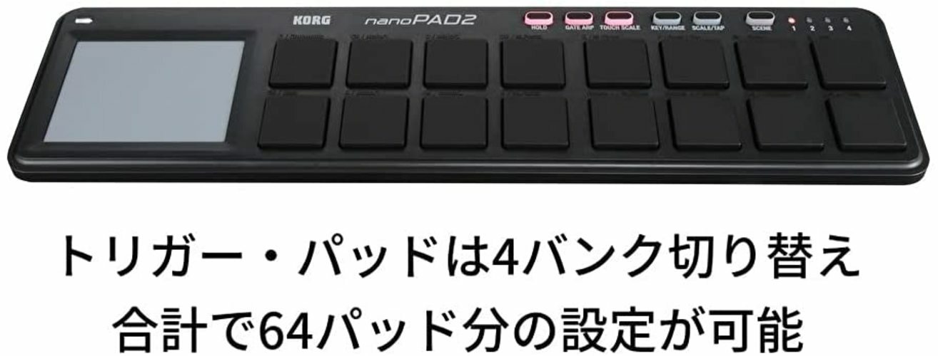 KORG Classic USB MIDI Controller nanoPAD2 BK