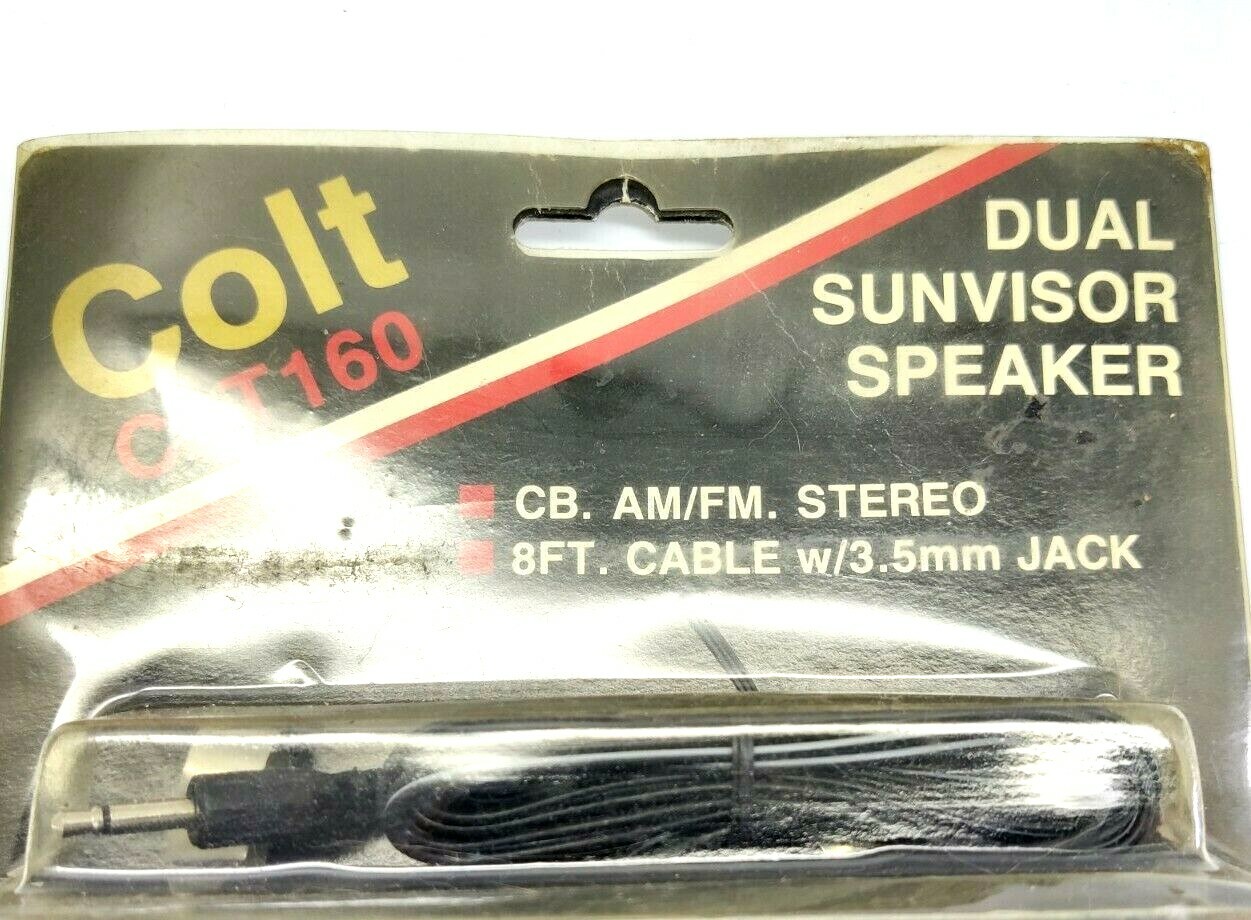 Vintage Colt CLT160 Dual Sunvisor Speaker NOS