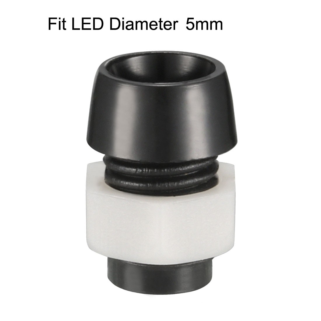 50PCS 5mm LED Lamp Holder Plastic Chrome Plated