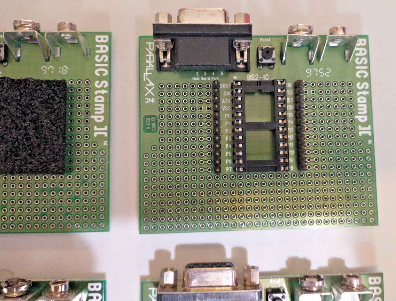 Parallax BASIC Stamp 2 Carrier/Solder Board BS2 Dev Board 9-Pin Serial (No CPU)