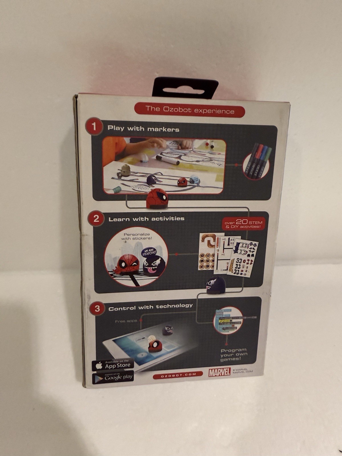 Ozobot Marvel Spider-Man & Venom Robotic Starter Pack Marvel