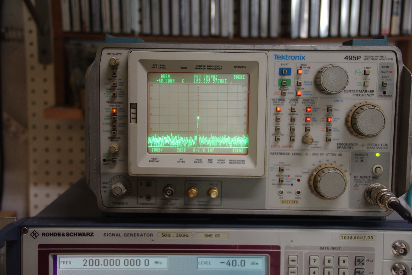 Tektronix 495P 100 Hz to 1.8 GHz Spectrum Analyzer
