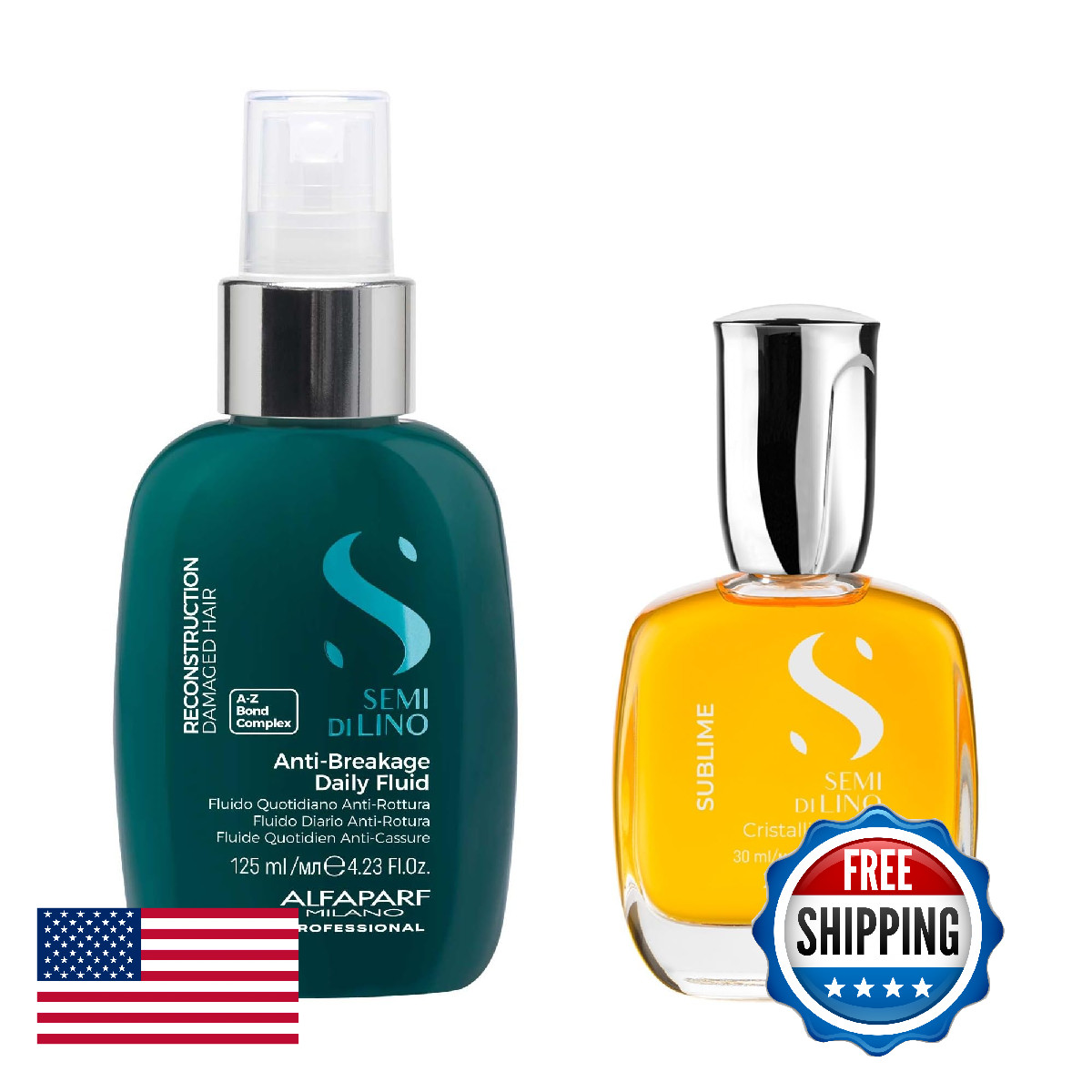 ALFAPARF MILANO Semi di Lino Cristalli Liquidi Hair Oil Serum and Reparative Ant