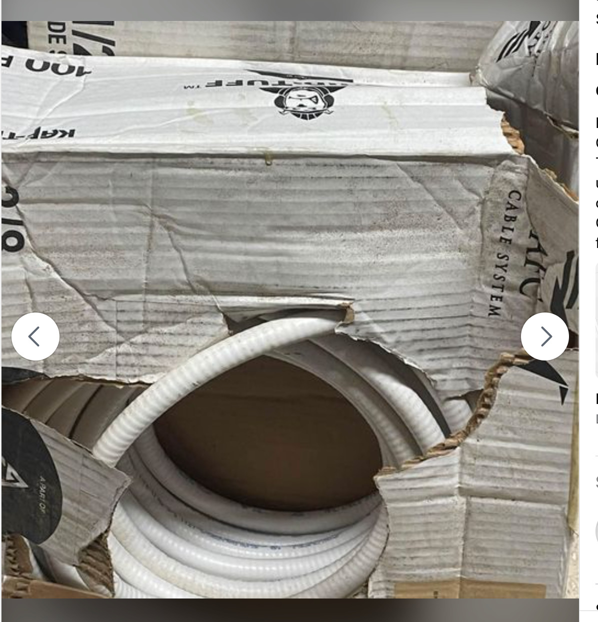 AFC Flex Electical Conduit Liquid Tuff 3/8" NSF 169 Component 75ft Type LFMC