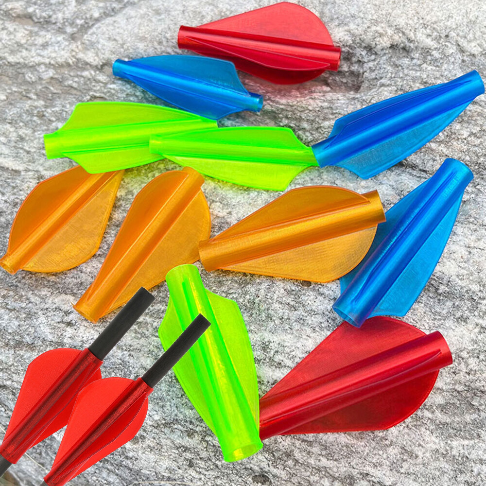 Archery Arrow Feather OnePiece Vane Conjoined 4/6/7.6mm Arrow Shaft Bow Shooting