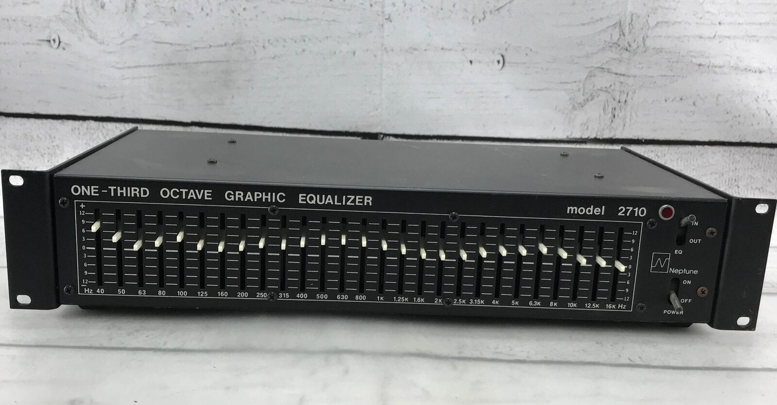 Neptune NEI 2710 Mono Graphic Equalizer Rack Mount One Third Octave Tested