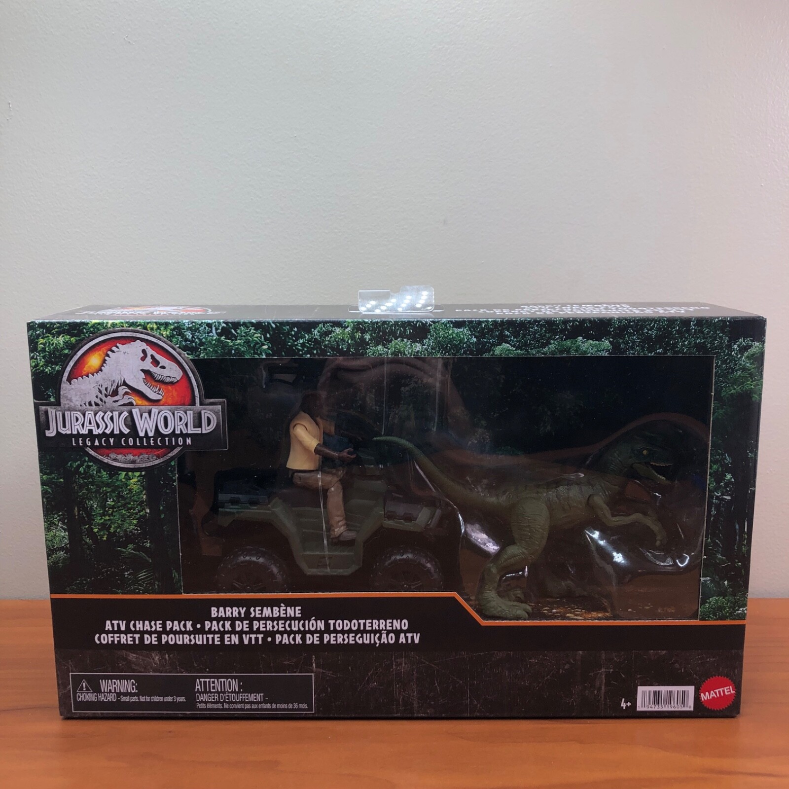Jurassic World Legacy Collection Barry Sembene ATV Chase Pack with Raptor Figure