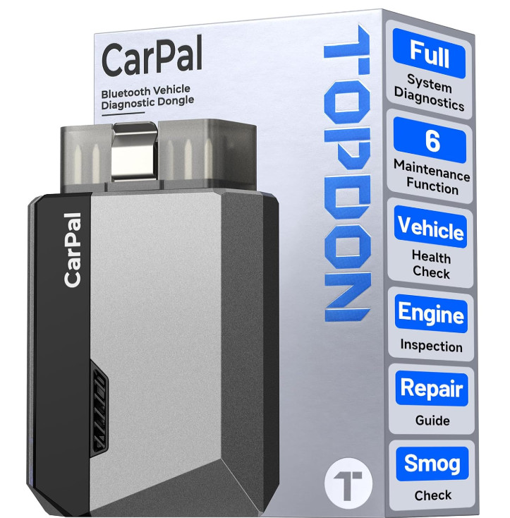 TOPDON CarPal OBD2 Code Reader Bluetooth Vehicle Diagnostic Dongle System Scan.