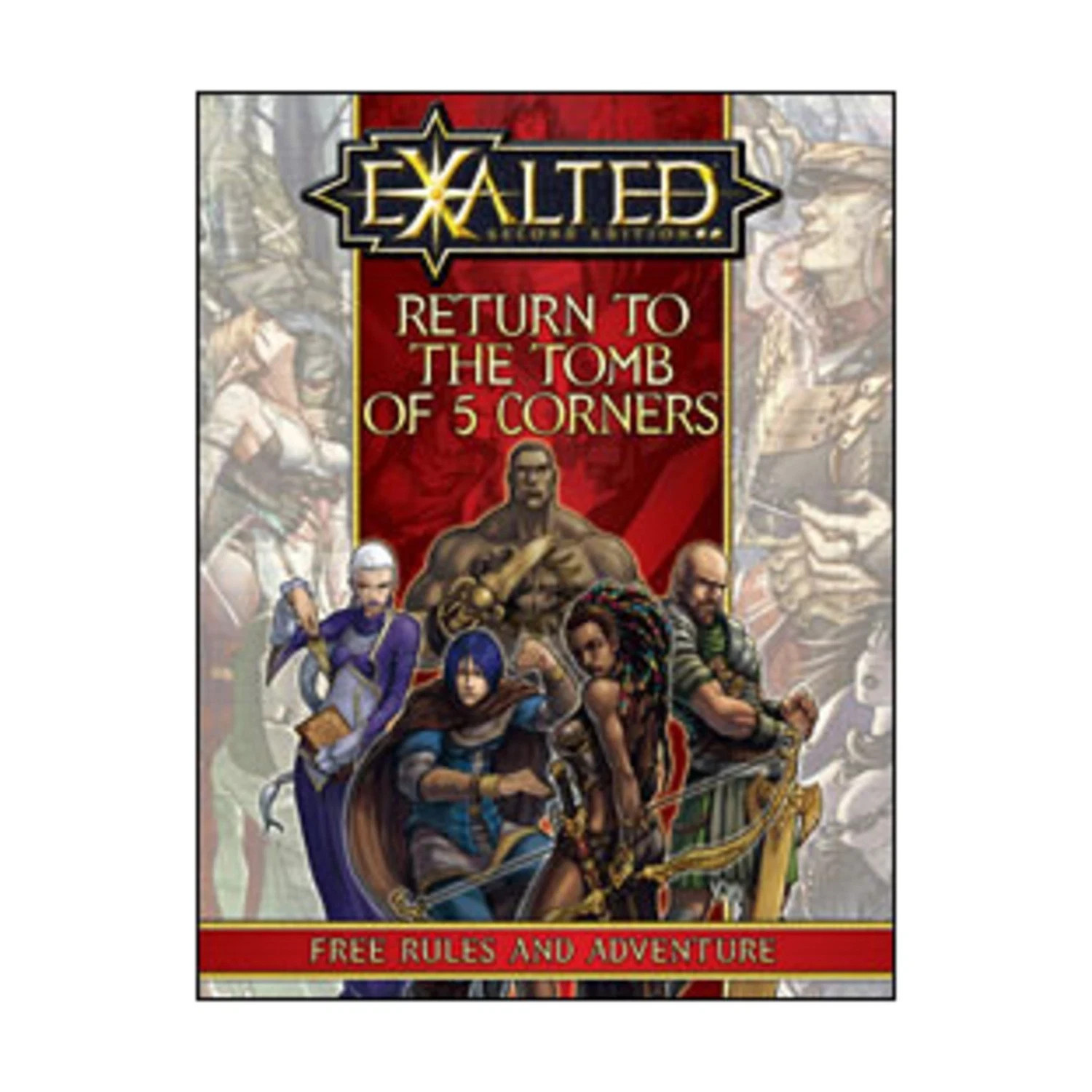White Wolf Exalted 2nd Ed Return to the Tomb of 5 Corners-New-Free Shipping