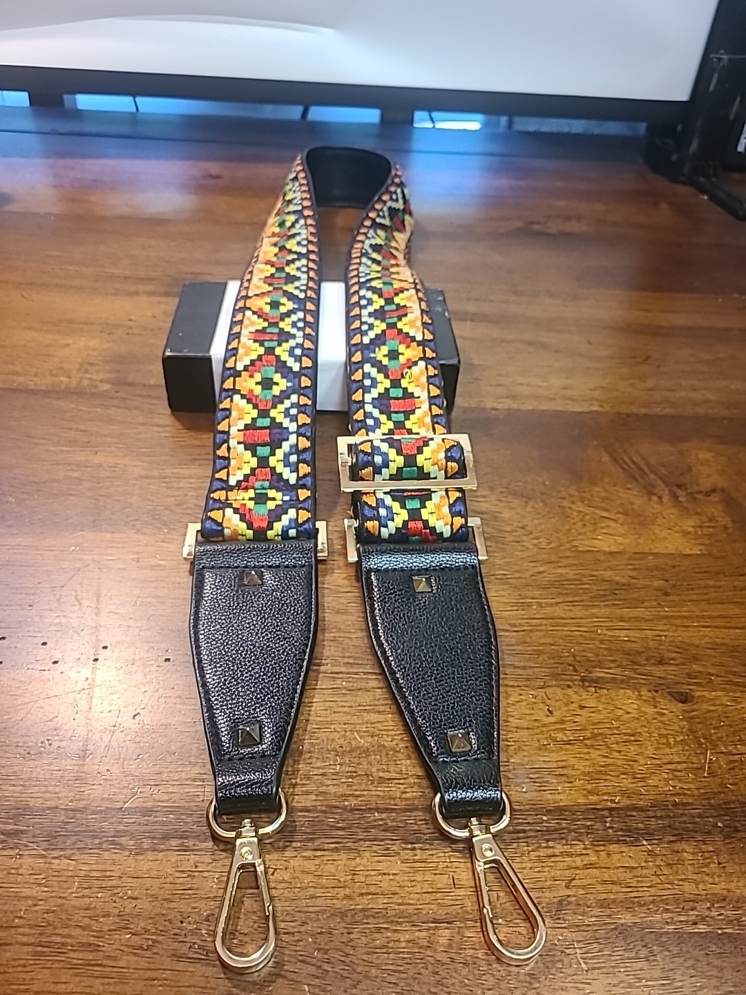 Boho Hippie Style 1.75" Wide Adjustable Camera/Purse Strap  Embroidered