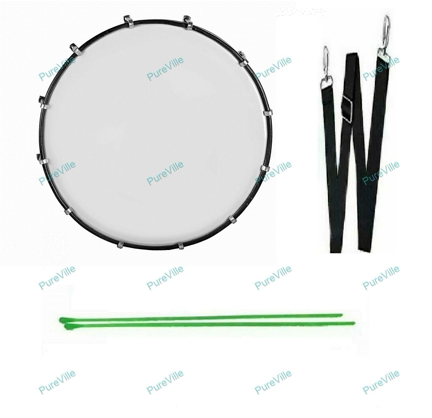 Musical Instrument Stainless Steel Nasik Tasha Drum With Bag And Stick