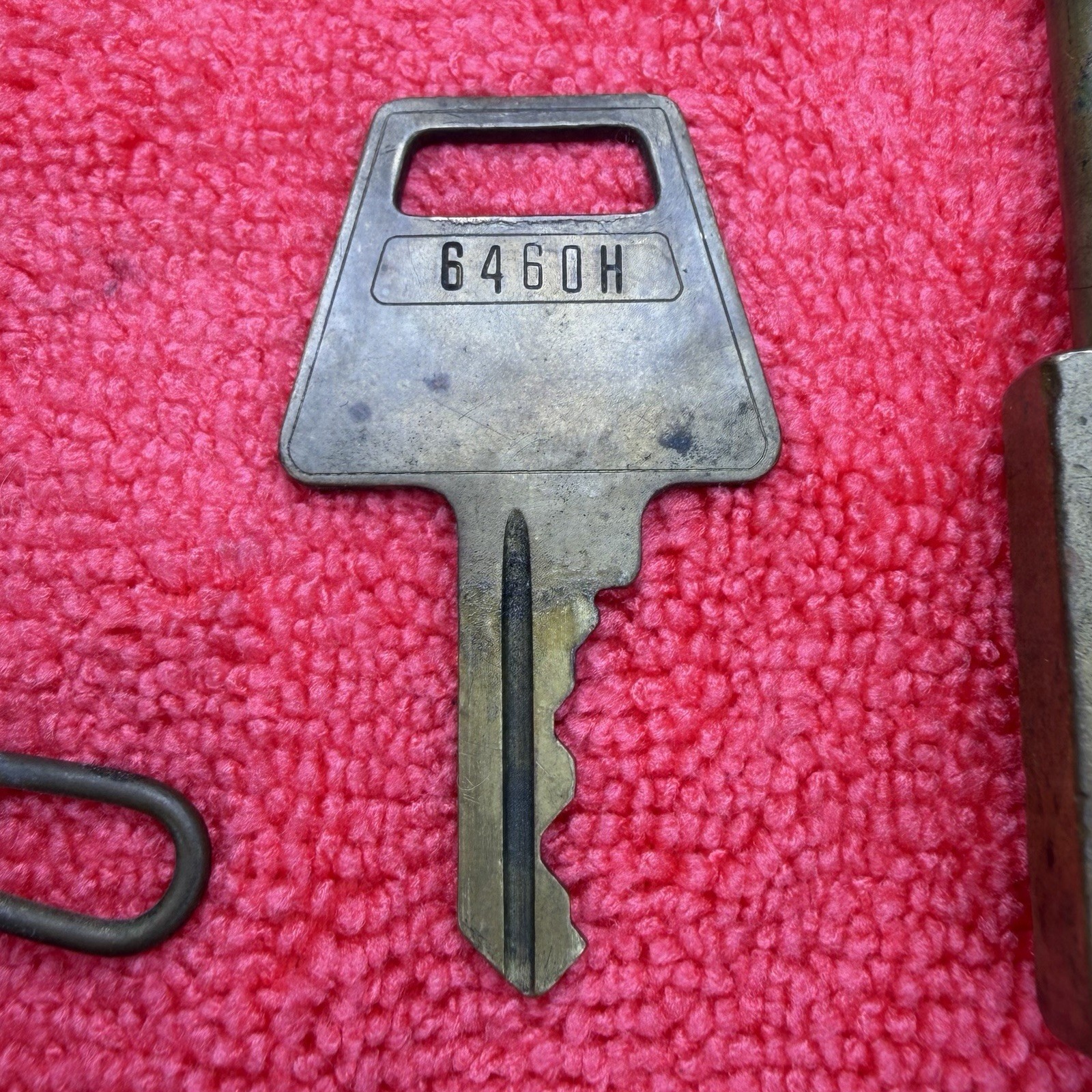 Vintage U.S. Military Brass Padlock , Chain & Key American Lock Co. USA 6460H