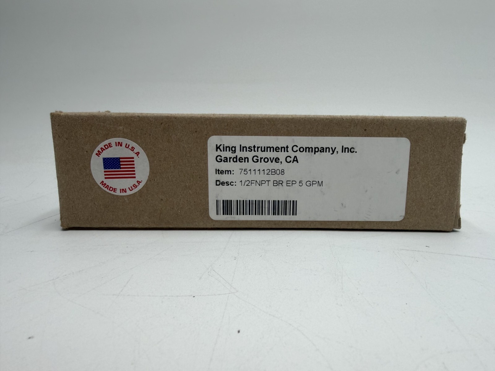 King Instrument Co. 7511112B08 Flowmeter 1/2" NPT 5GPM