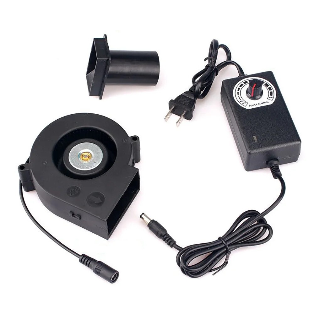 1xWaste Oil Furnace Burning Heating Furnace Indoor Silent Speed Control Fan US ]