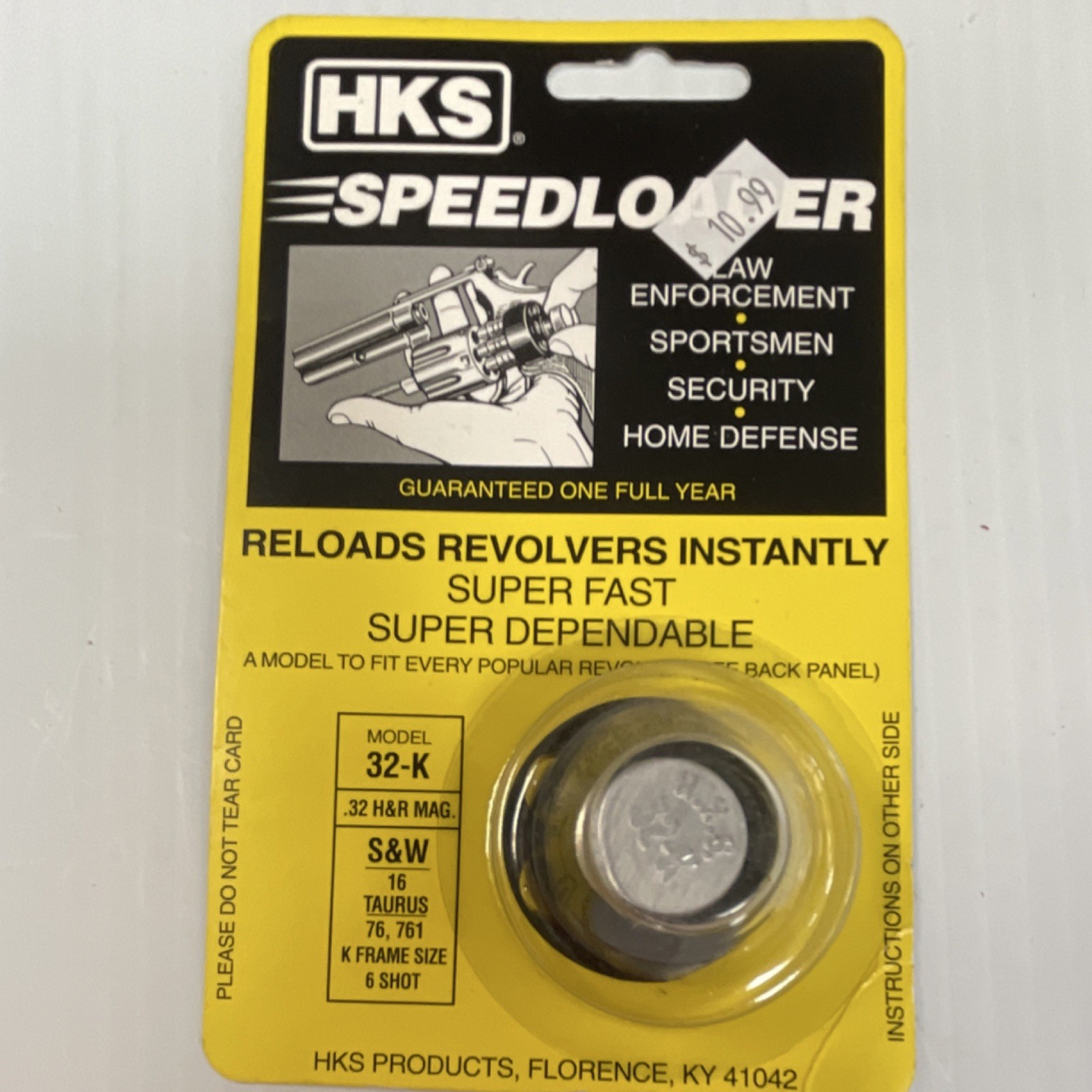 HKS 32-K Speedloader for .32 H&R Mag Revolver Smith & Wesson Taurus 6 Shot