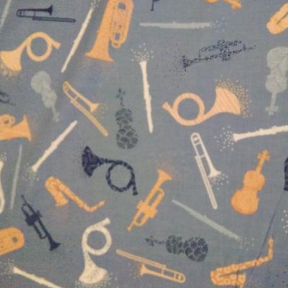 Melody Instruments Blue Cotton Pillowcase